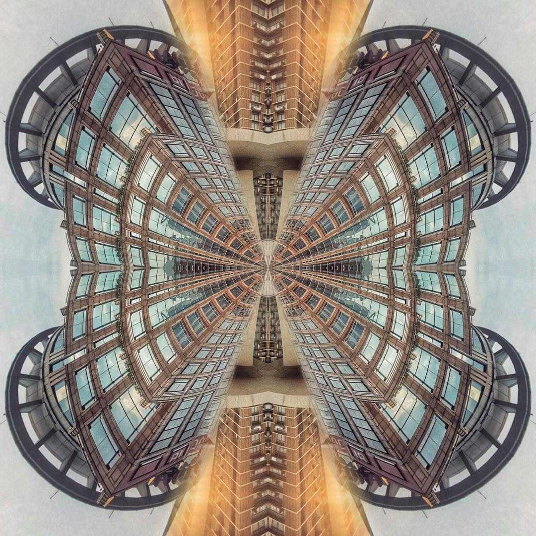 kaleidoscopic skyscraper reflection