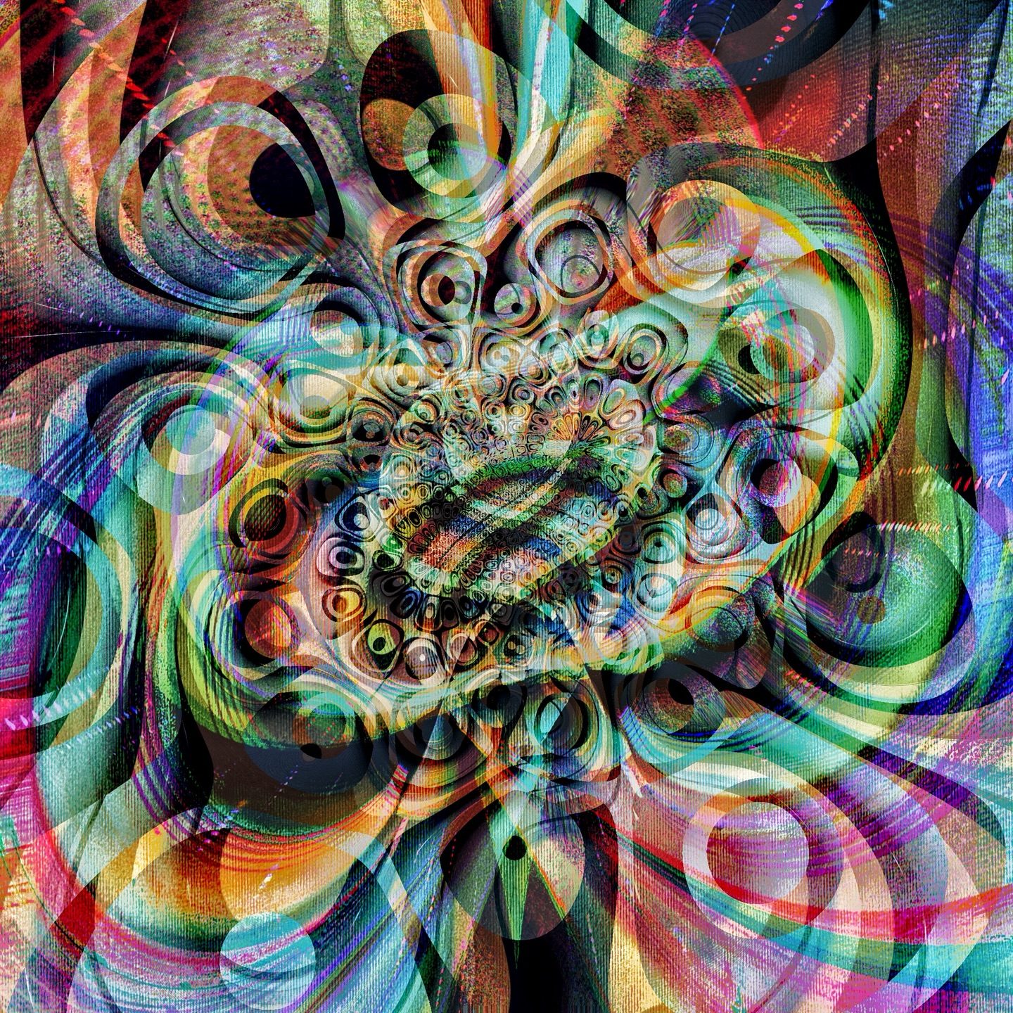 Abstract colorful fractal pattern