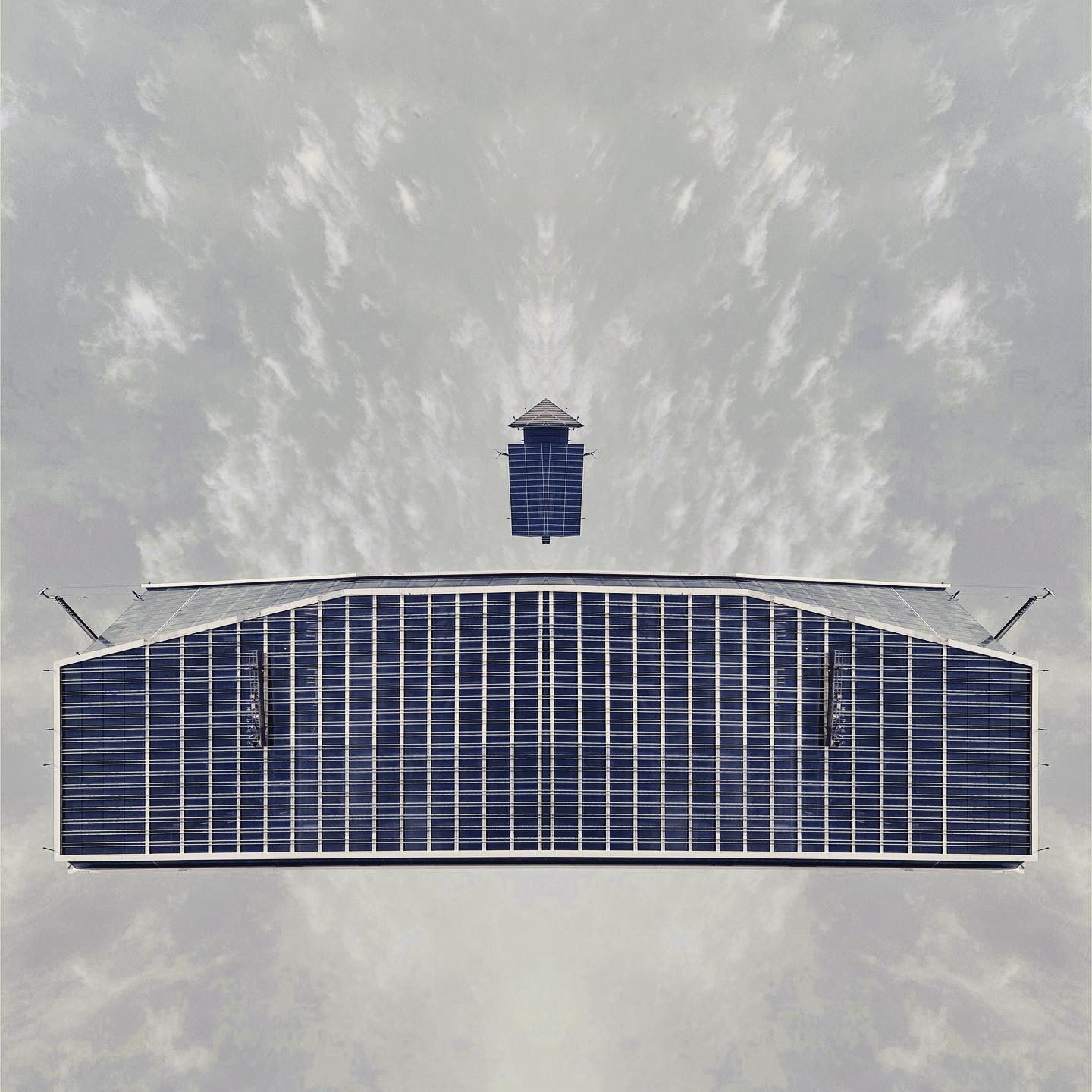solar panel-covered barn
