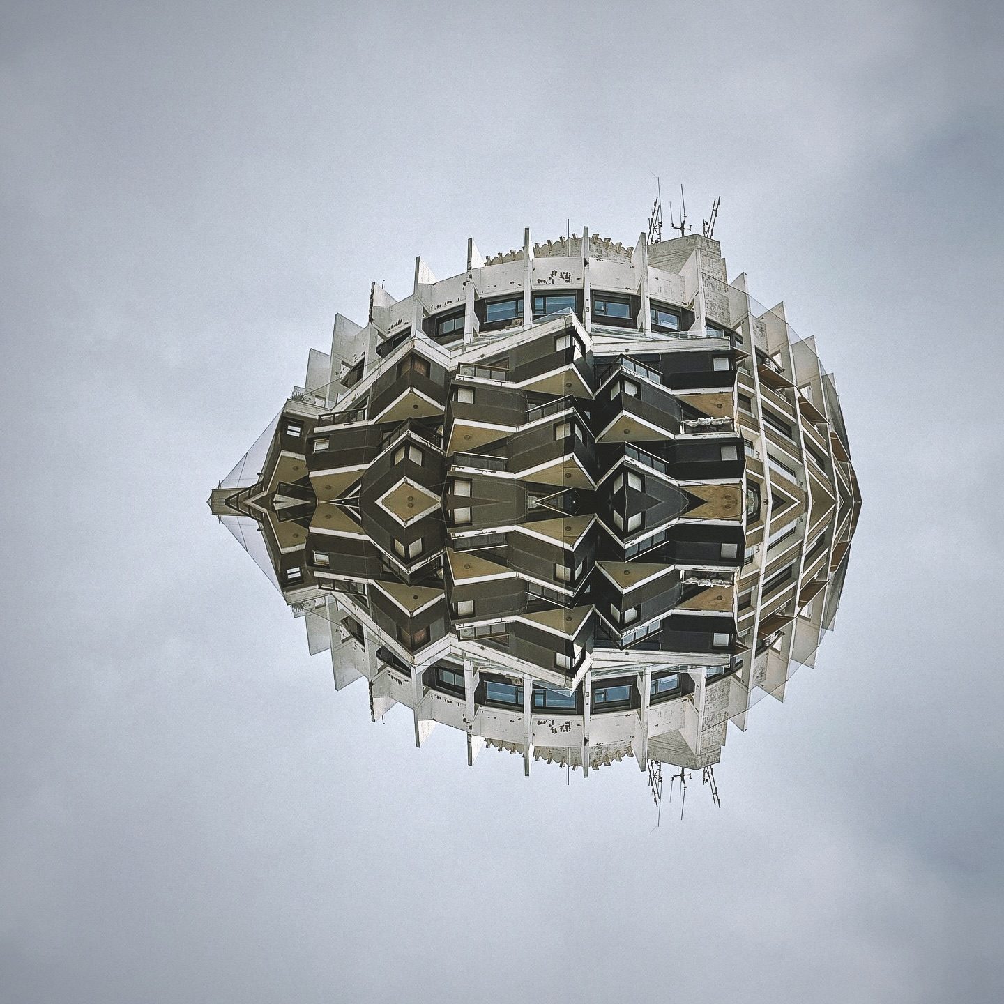 spherical geometric architectural structure