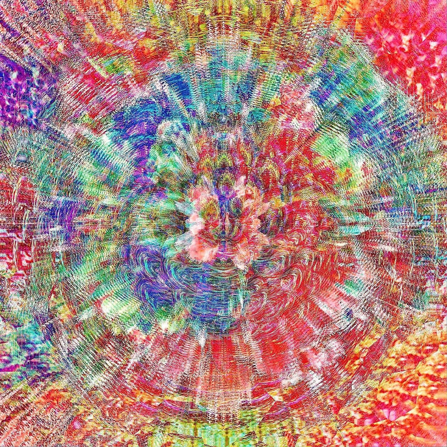 Vibrant psychedelic abstract pattern