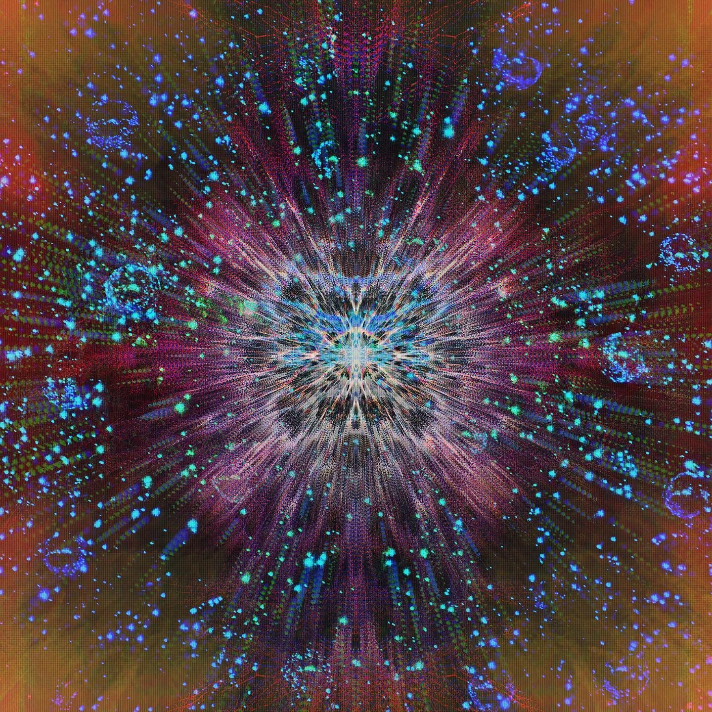 Vibrant Symmetrical Radiant Pattern
