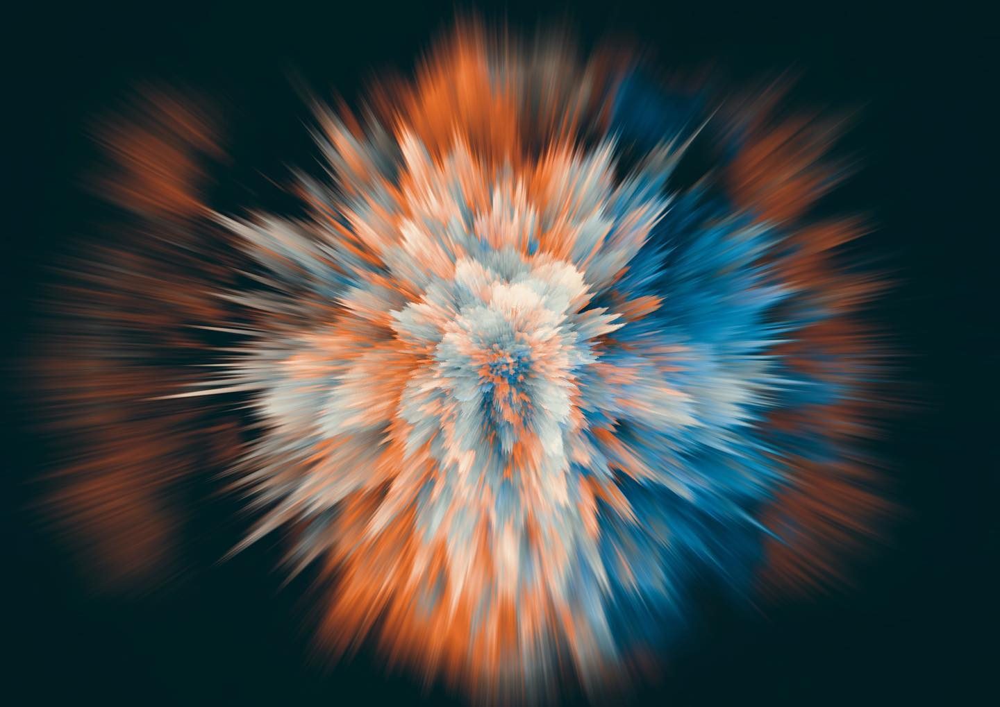 colorful radial burst